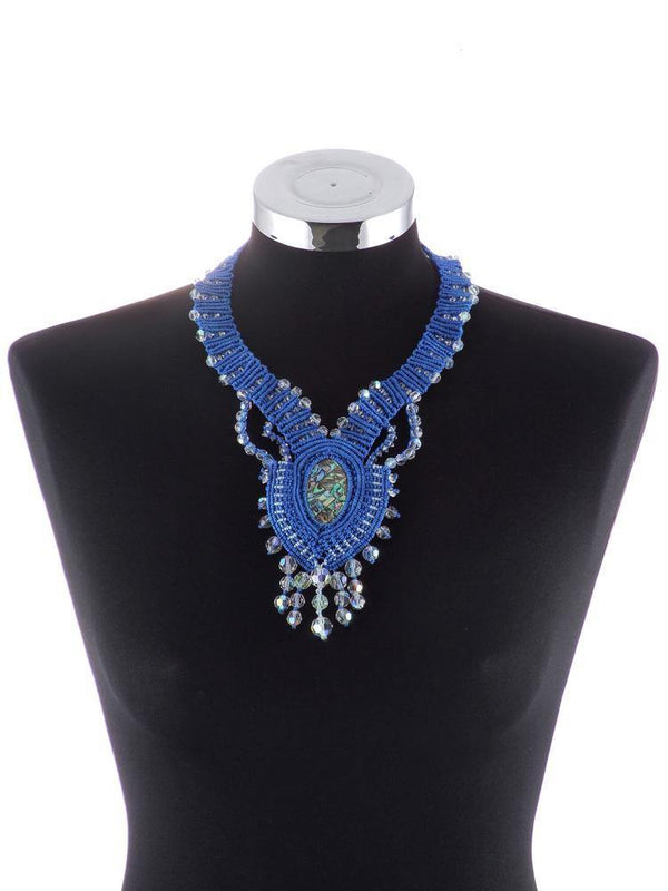 Colier margele lucrat manual  Liza Panait Liza Panait Online Boutique